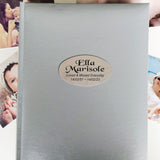 Silver Memorial Glamour Album 300 Photos with Personalised Plaque