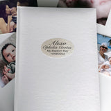 Baptism White Album 300 Photos with Plaque