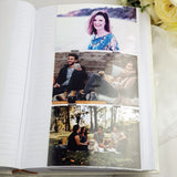 Personalised Graduation Blue Glamour Photo Album 300 Photos with Custom Plaque