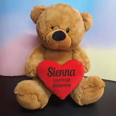 Brown Bear 40cm Wedding Gift with Message on Heart