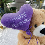 25cm Happy Birthday Balloon Bear – 13th Birthday with Message on Feet
