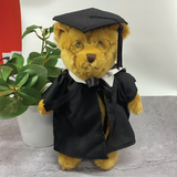 Personalised Graduation Jointed Bear with Hat and Gown