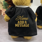 Personalised Graduation Jointed Bear with Hat and Gown