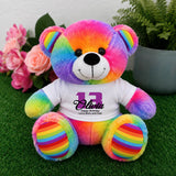 Rainbow Bear 23cm 13th Birthday Personalised Shirt