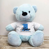 Light Blue Bear 30cm – 1st Birthday Personalised Shirt