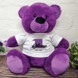 Purple Bear 30cm Personalised 1st Birthday Shirt