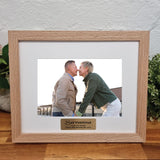 Personalised Natural Timber Photo Frame for 50th Birthday