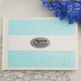 60th Birthday Personalised White & Blue Pebble Guest Book with Custom Plaque
