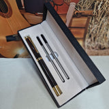 Personalised Black Ballpoint Pen Set Pop