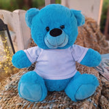 Bright Blue Bear 40cm 1st Birthday Shirt