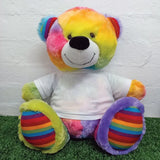 Rainbow Bear 40cm – 60th Birthday Personalised Shirt