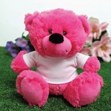 Personalised Hot Pink Christening Bear – Personalised Baptism Teddy Gift