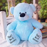 Light Blue Bear 40cm Custom Message on Feet