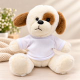 New Baby Birth Details – 20cm seated Personalised Dog with Printed T-Shirt