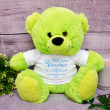 Lime Bear 30cm Get Well Soon Personalised Shirt