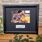 Personalised Godfather 6x4 Black Timber Photo Frame with Message Plaque