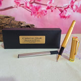Personalised Gold Ballpoint Pen Set for Communion
