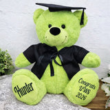 30cm Graduation Bear with Cap, Gown and Personalised Feet