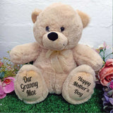 Grandma Beige Bear 30cm with Message on Feet