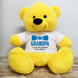 Yellow Bear 23cm Grandad Personalised Shirt