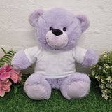 Lavender Bear 40cm – 60th Birthday Personalised Shirt