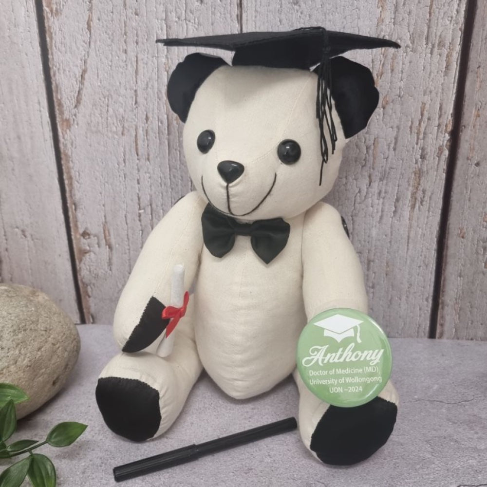 Graduation Signature Bear with Personalised Badge