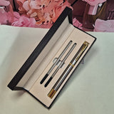 Personalised Silver Ballpoint Pen Set Graduation