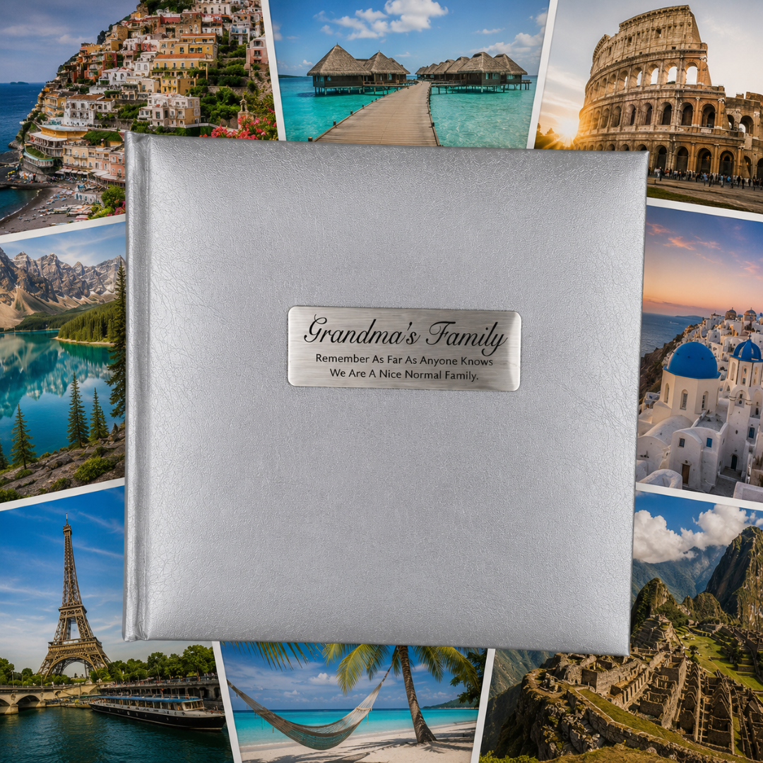 Silver Glamour Album 200 Photos 30x25cm Grandma