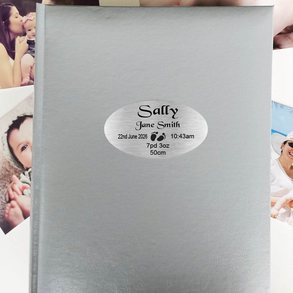 Silver Glamour Album 300 Photos Newborn Baby