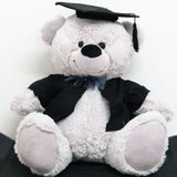 30cm Silver Bear Graduation Gift with Message on Feet