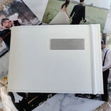 Personalised White Brag Book 5x7 with Plaque Inscription
