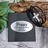 Pop Silver Cross Stacked Bracelet Gift Box
