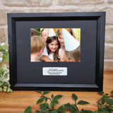 Personalised 16th Birthday 6x4 Black Timber Photo Frame with Message Plaque