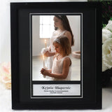 Holy Communion Photo Frame – Personalised Black 6x8 inch