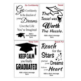 Graduation Photo Frame Typography Print 4x6 White