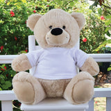 40cm Zipper Bear with Shirt & Recorder Heart – Mothers Day