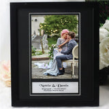 Engagement Photo Frame – Personalised Black 6x8 inch