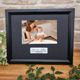 Personalised Godmother 6x4 Black Timber Photo Frame with Message Plaque
