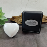 Personalised 70mm Memorial Heart White Urn Gift Boxed