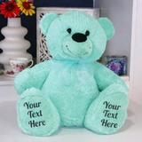 Mint Bear 30cm Custom Message Personalised on Feet