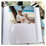 Blue Baptism Album 200 Photos with Plaque Inscription