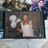 Silver Personalised Memorial Brag Album - 5x7 with Inscription Plaque