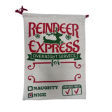 Christmas Santa Sack – Personalised Reindeer Express Design
