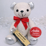 40cm Signature Bear Baptism Personalised Badge