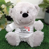 Personalised 23cm Silver Graduation Teddy Bear