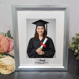 Personalised Mahogany Timber Graduation Photo Frame