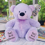 Personalised 30cm Lavender Bear for 13th Birthday – Message on Feet