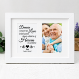 White Personalised Memorial Double Photo Frame